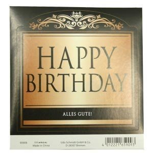 Eleganter Aufkleber *Happy Birthday*