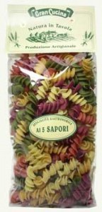 Eliche Spiralnudeln in fünf Variationen,