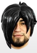 Emo Perücke schwarz