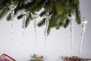 Engel-Anhänger 6er-Set gold