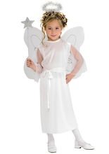 Engel Kinderkostüm für Mädchen weiss