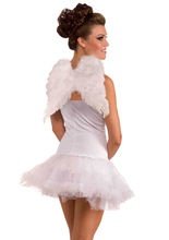 Engelsflügel mit Federn weiss klein