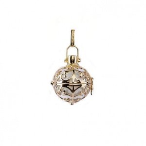 Engelsrufer vergoldet klein mit weißer K