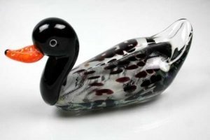Ente weiß/schwarz