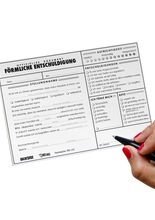 Entschuldigung Quittungsblock