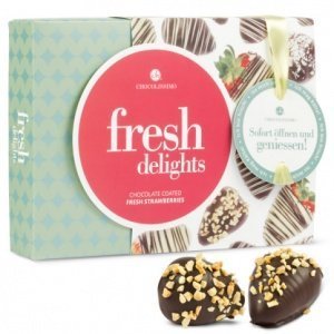 Erdbeeren in Zartbitterschokolade mit Ma