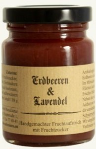 Erdbeeren und Lavendel Fruchtaufstrich, 