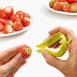 Erdbeerstrunk-Entferner Bea transparent 