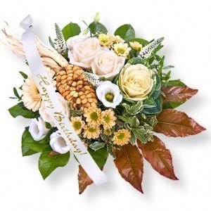 Erntezauber und Schleife: Happy Birthday