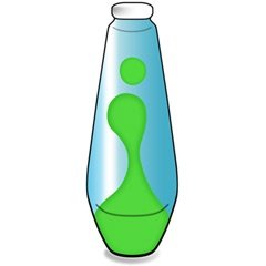 Ersatzflasche Blau-Grün für Mathmos Astr