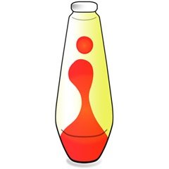 Ersatzflasche Gelb-Rot für Mathmos Astro
