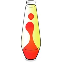 Ersatzflasche Gelb-Rot für Mathmos Telst