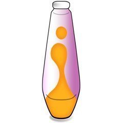 Ersatzflasche Violett-Orange für Mathmos