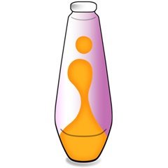 Ersatzflasche Violett-Orange für Mathmos