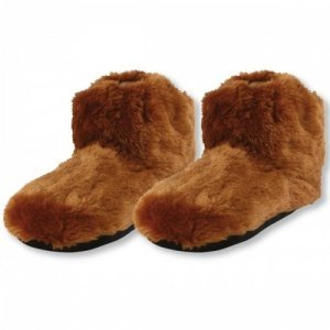 Erwärmbare Kuschel-Boots - Braun L