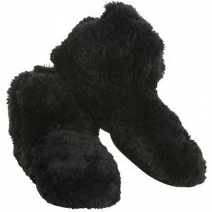 Erwärmbare Kuschel-Boots - Schwarz 