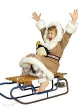 Eskimo-Mädchen Inuit Kinderkostüm braun-