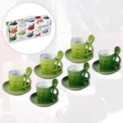 Espresso-Set grün Intermezzo