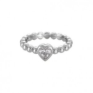 Esprit Damenring Pellet Heart Silver ESR