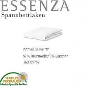 Essenza Spannbetttuch Premium Jersey WHI
