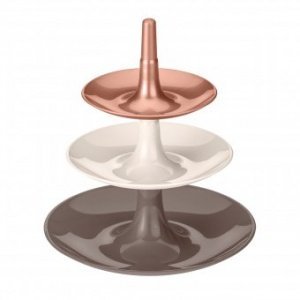 Etagere Babell L solid stone/taupe/kupfe