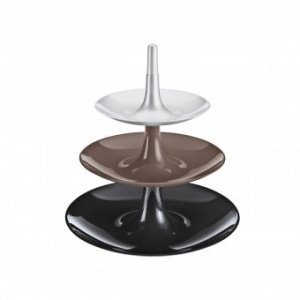 Etagere Babell XS solid schwarz/stone/si