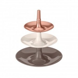 Etagere Babell XS solid stone/taupe/kupf