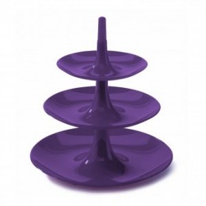 Etagere Babell solid pflaume