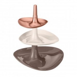 Etagere Betty solid stone/taupe/kupfer