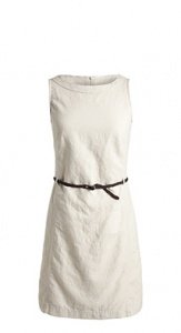 Etui-Kleid aus Leinen-Mix