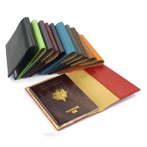 Etui Leder für Reisepass mit Gravur