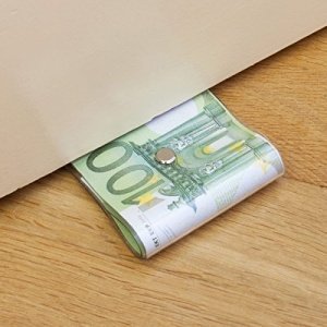 EUR 100.- Schein Türstopper Bargeld Geldschein-Bündel Euro Geld Banknoten Türpuffer