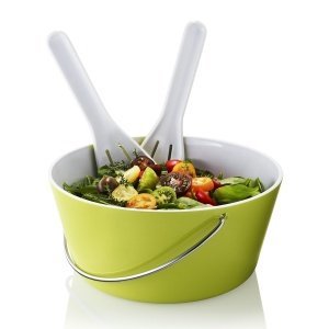 Eva Solo Schale mit Salatbesteck limette