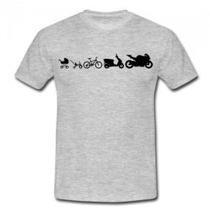 Evolution Motorrad Kinderwagen T-Shirt