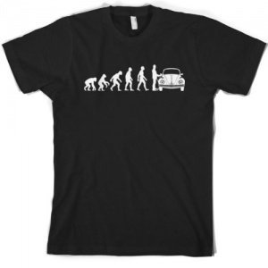 Evolution of Man Käfer T-Shirt