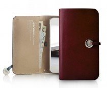 Evouni Echtlederhülle für iPhone 5 Weinr