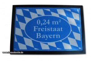 Exklusive Fussmatte - 0,24 m? Freistaat Bayern