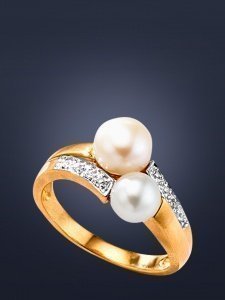 Exklusiver Damenring mit Diamanten und S