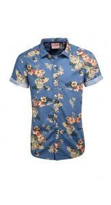 Exotic-Print Baumwollhemd