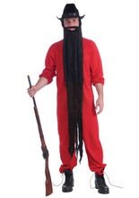 Extralanger Bart 120cm schwarz