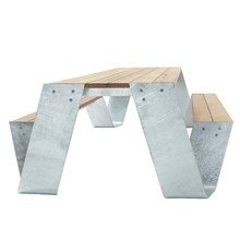 Extremis - Hopper Tisch und Bank, 4 Pers