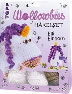 Fabelhafte Wollowbies Häkelset Elli Einhorn: Anleitung, Steckbrief und Material für ein bezaubernd