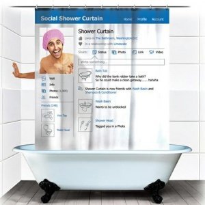 Facebook Duschvorhang
