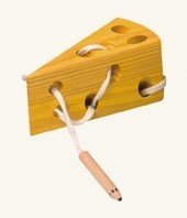 Fädelkäse von Bino Holzspielzeug