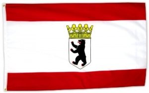 Flagge Berlin 90 x 150 cm