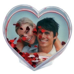 Fallende Herzen vor Ihrem Foto