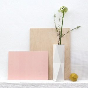 Falt-Vase - High weiß