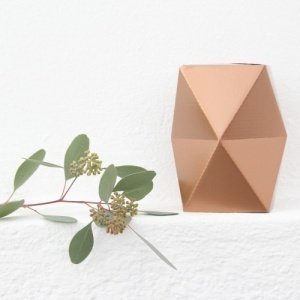 Falt-Vase - Low Kupfer