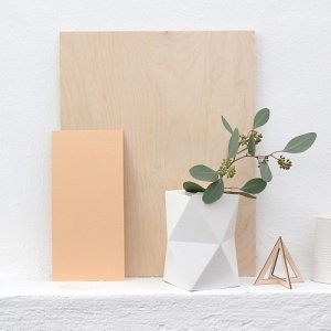 Falt-Vase - Low Weiß