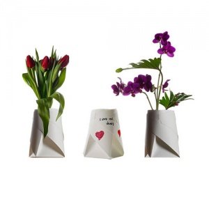 Faltbare Blumenvase, 4er-Set